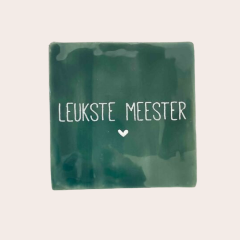 Cadeautje leukste meester, bedankje meester