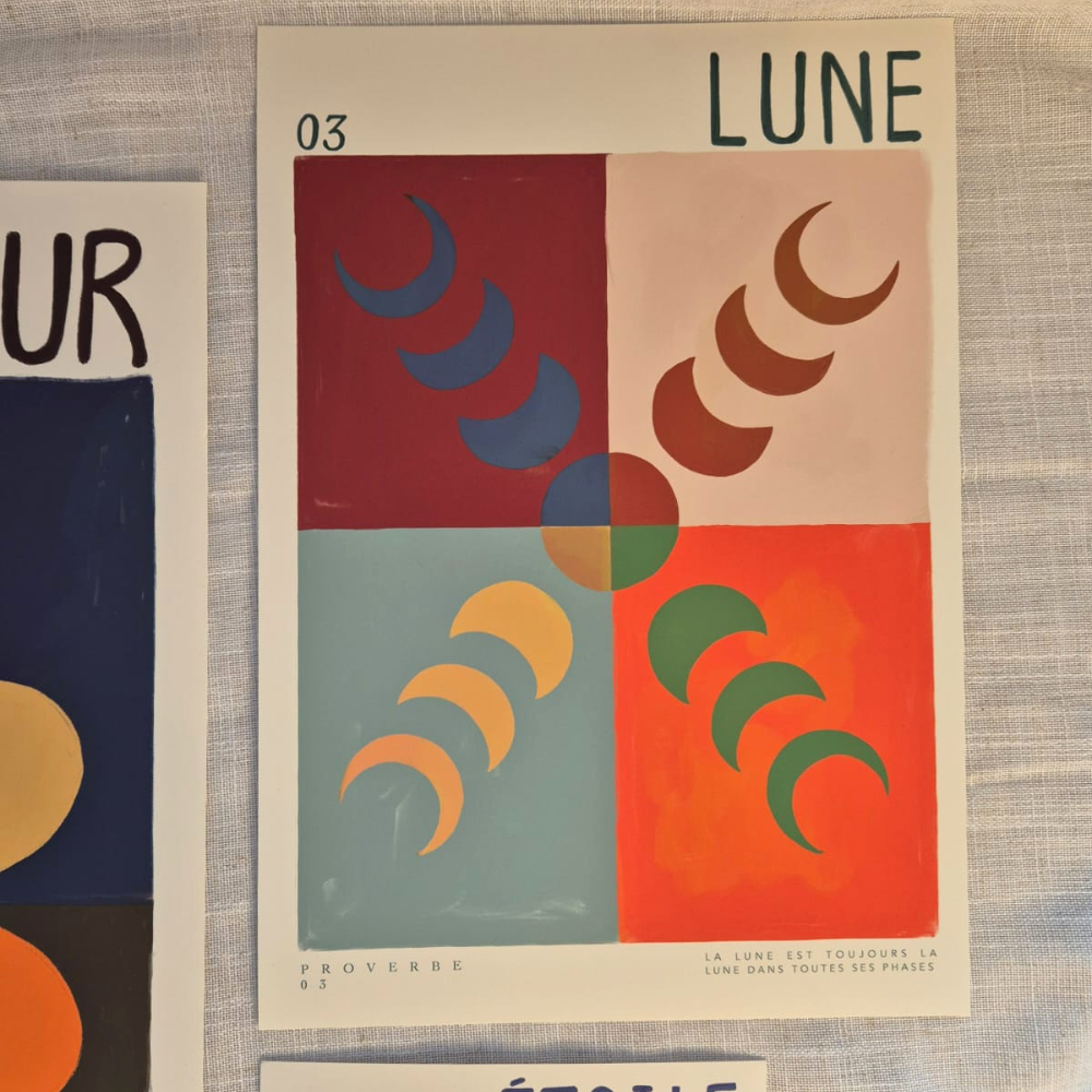 Mooie kleurrijke woonaccessoire, leuk om te geven of te krijgen, poster A4
