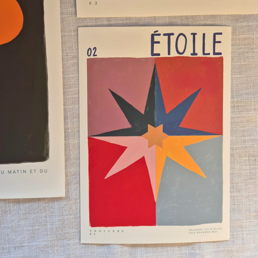 Poster A5 formaat, mooi als cadeau voor housewarming