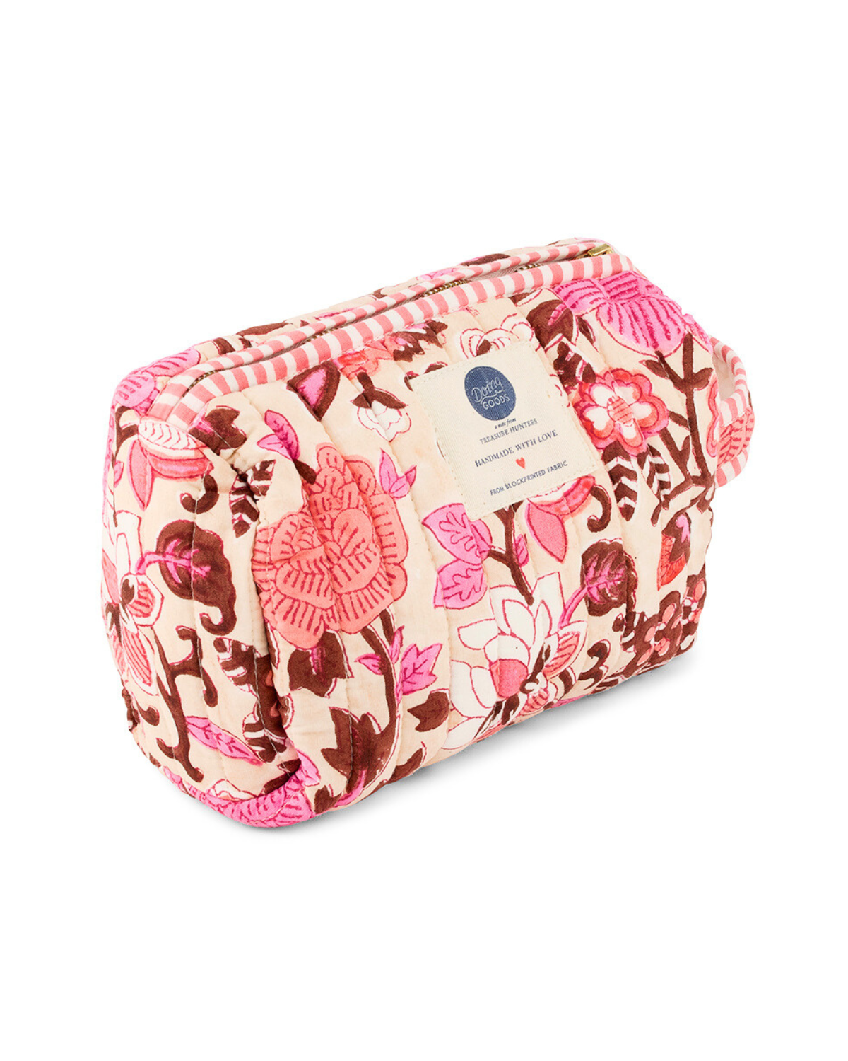 Compacte toillettas van Doing Goods in vrolijke kleuren.
