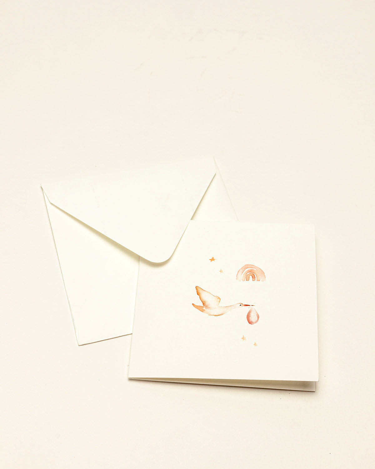 Kaart 'Ooievaar en Regenboog'