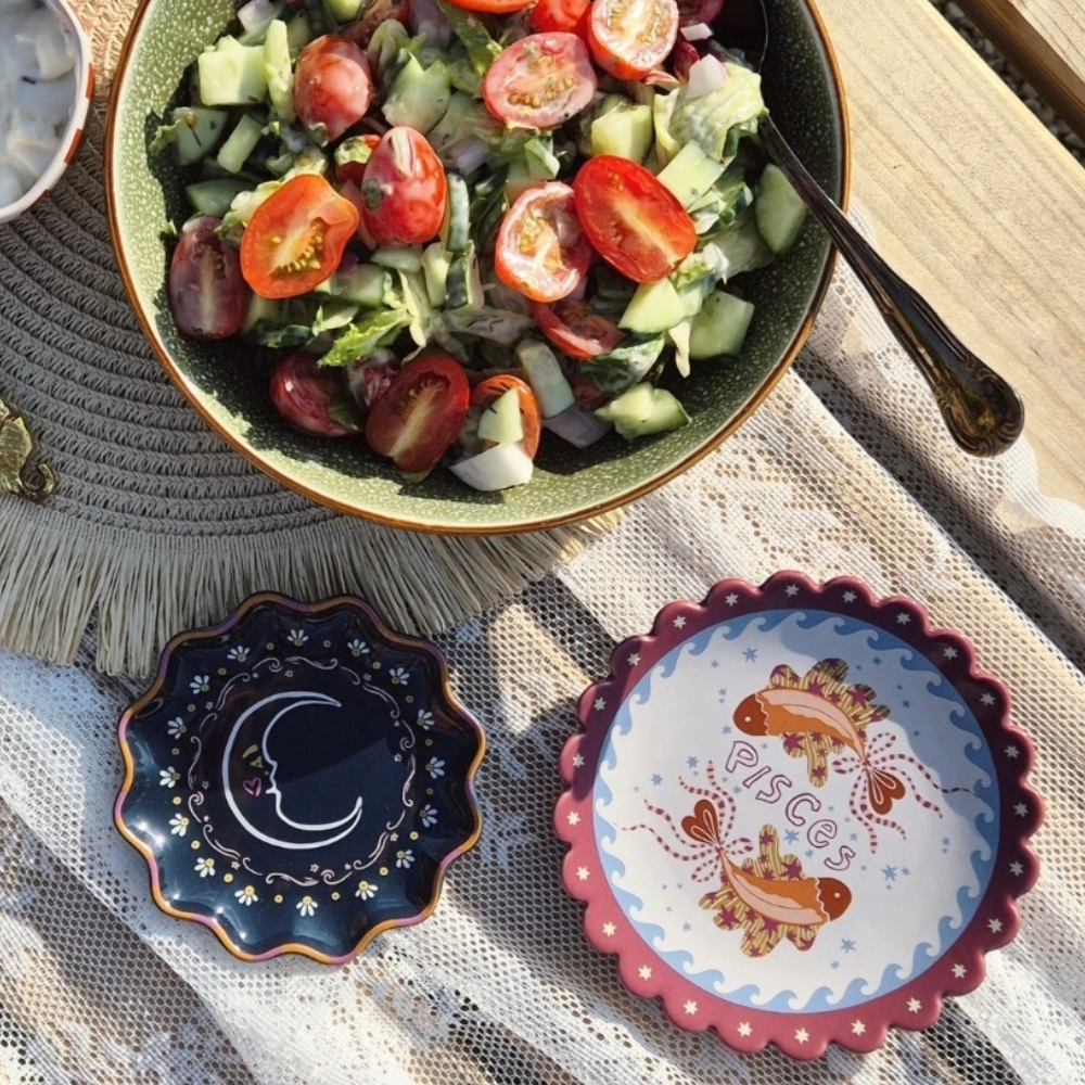 All the Luck in the World | Bord sterrenbeeld Vissen | Keramiek