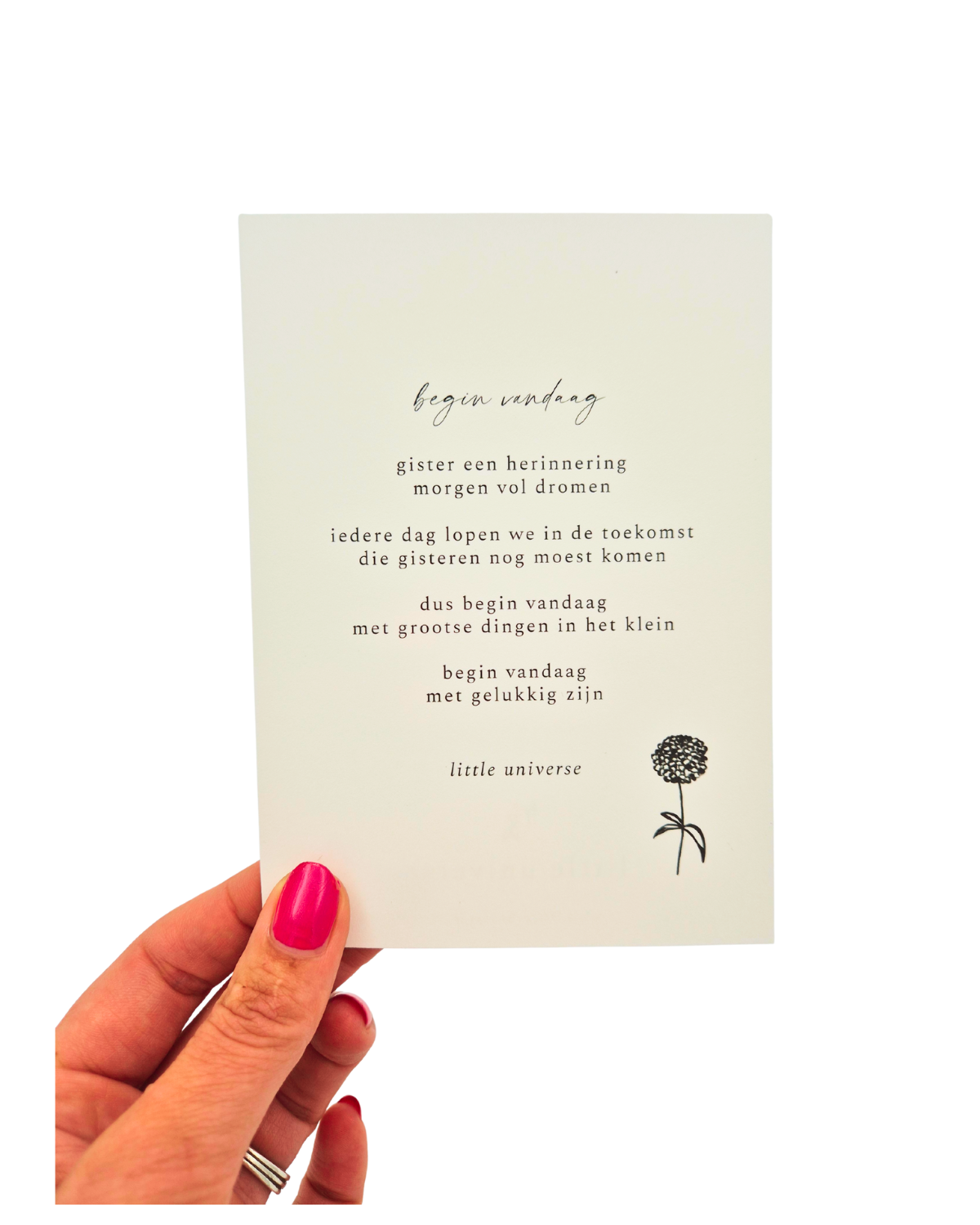 Kaart 'begin vandaag´