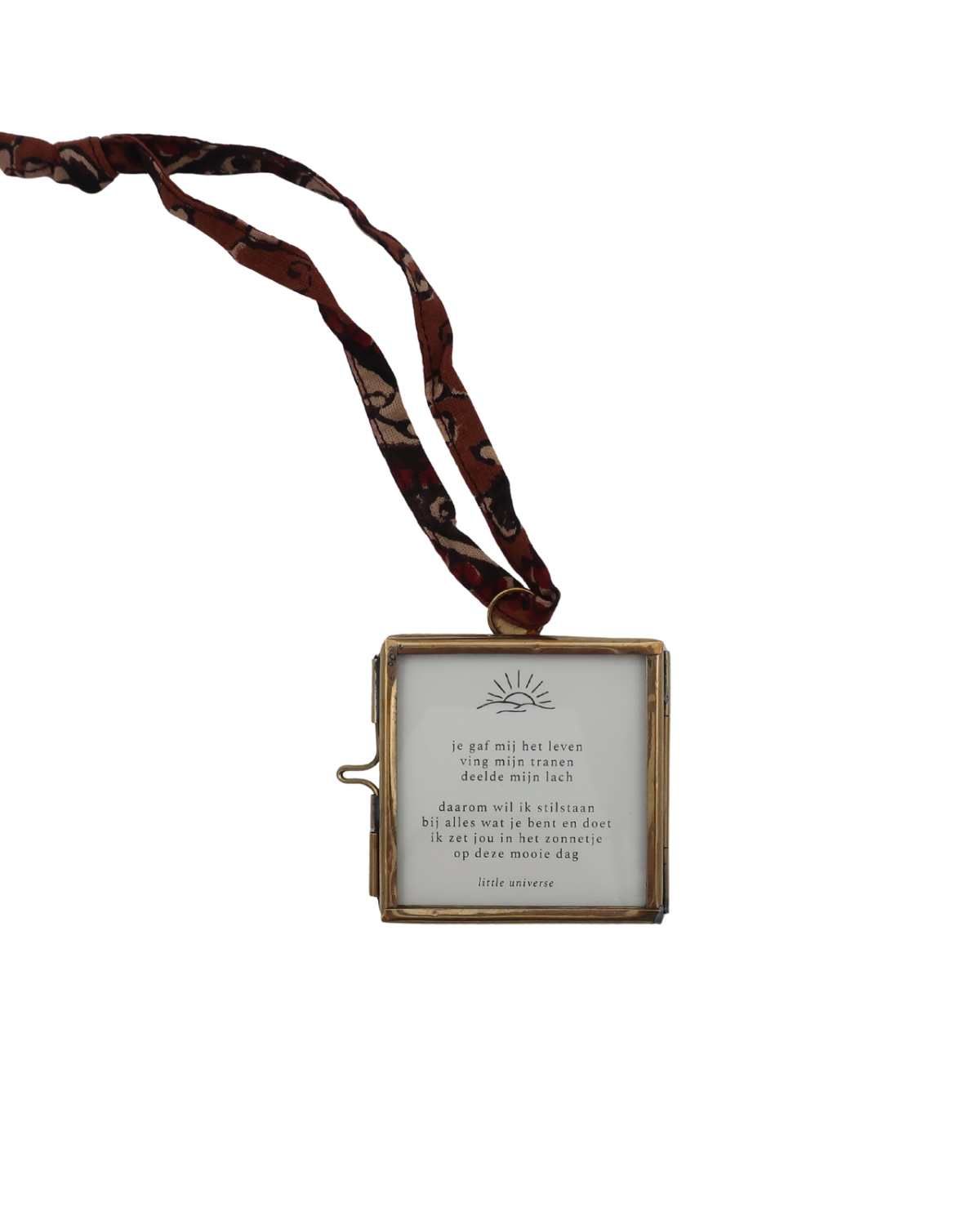 Hanglijstje met kaartje ´Je gaf mij het leven´