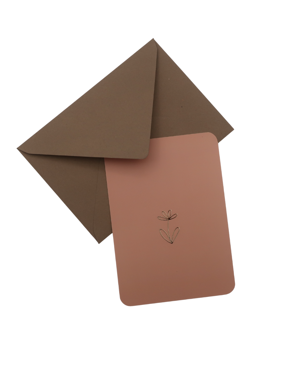 Kaart zonder tekst met bloem