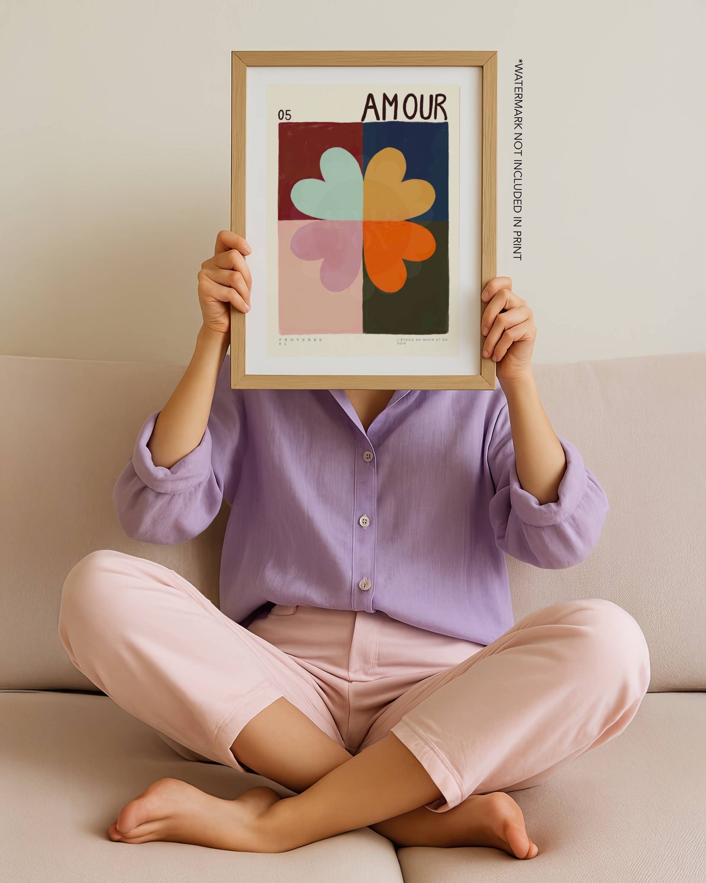 Handgetekende Kunstprint vol Kleur en Warmte A3