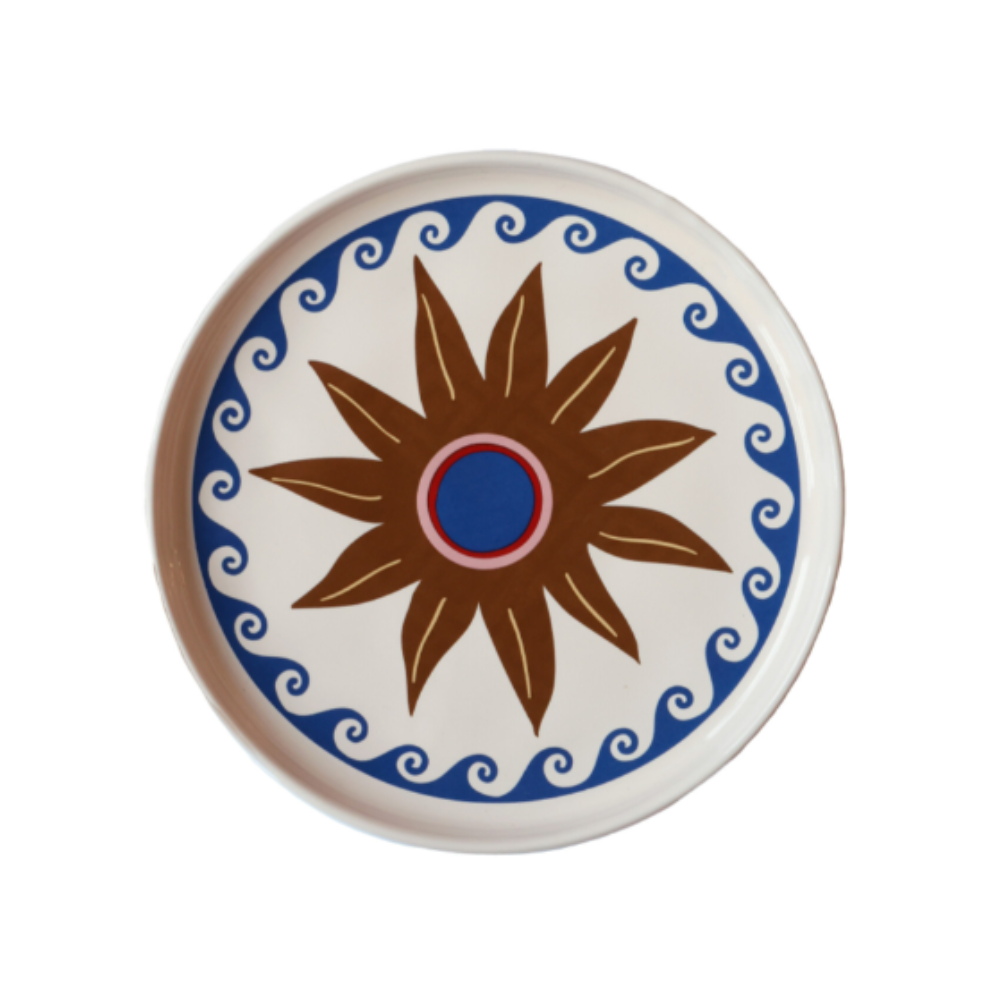 Keramisch bordje van All the Luck in the World, diameter 14,7 cm, perfect voor kleine hapjes of als decoratief accent in huis