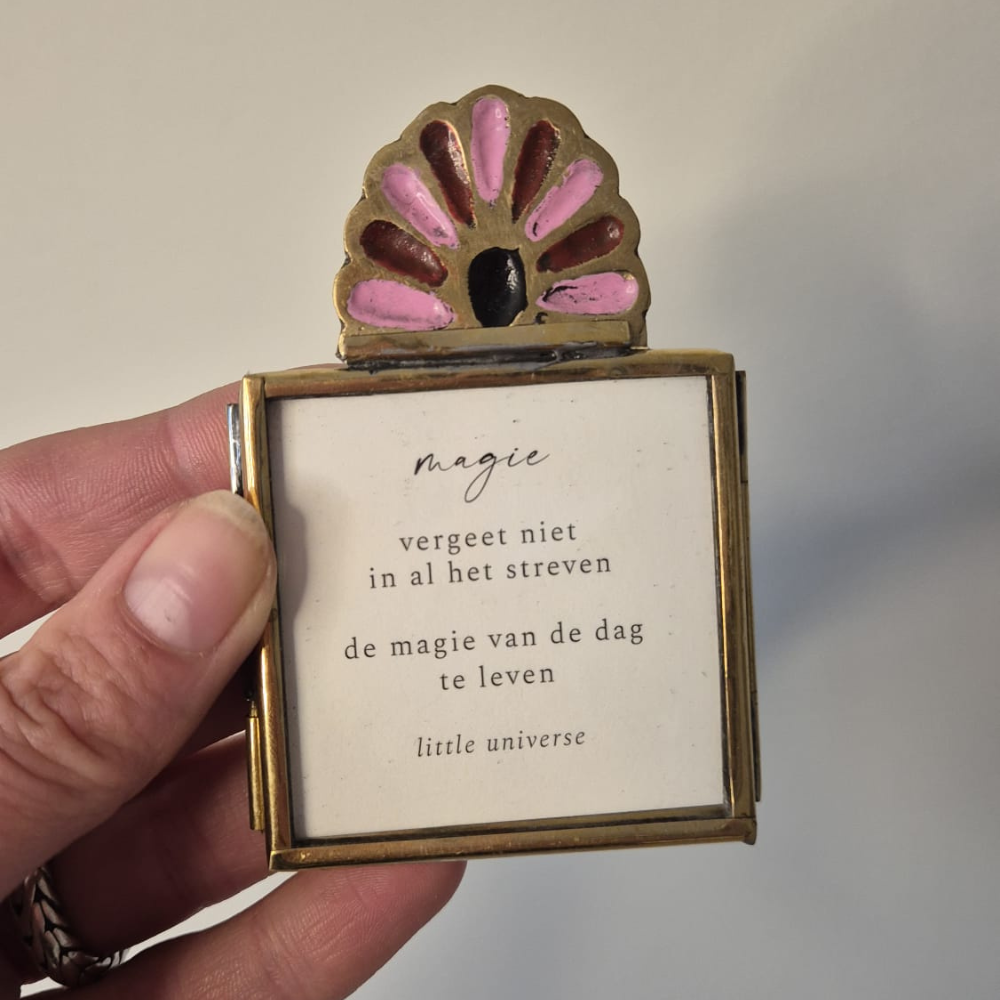 Fotolijstje met gedichtje Magie - cadeau voor de vriendin die altijd druk is