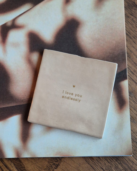 Tegeltje I love you endlessly