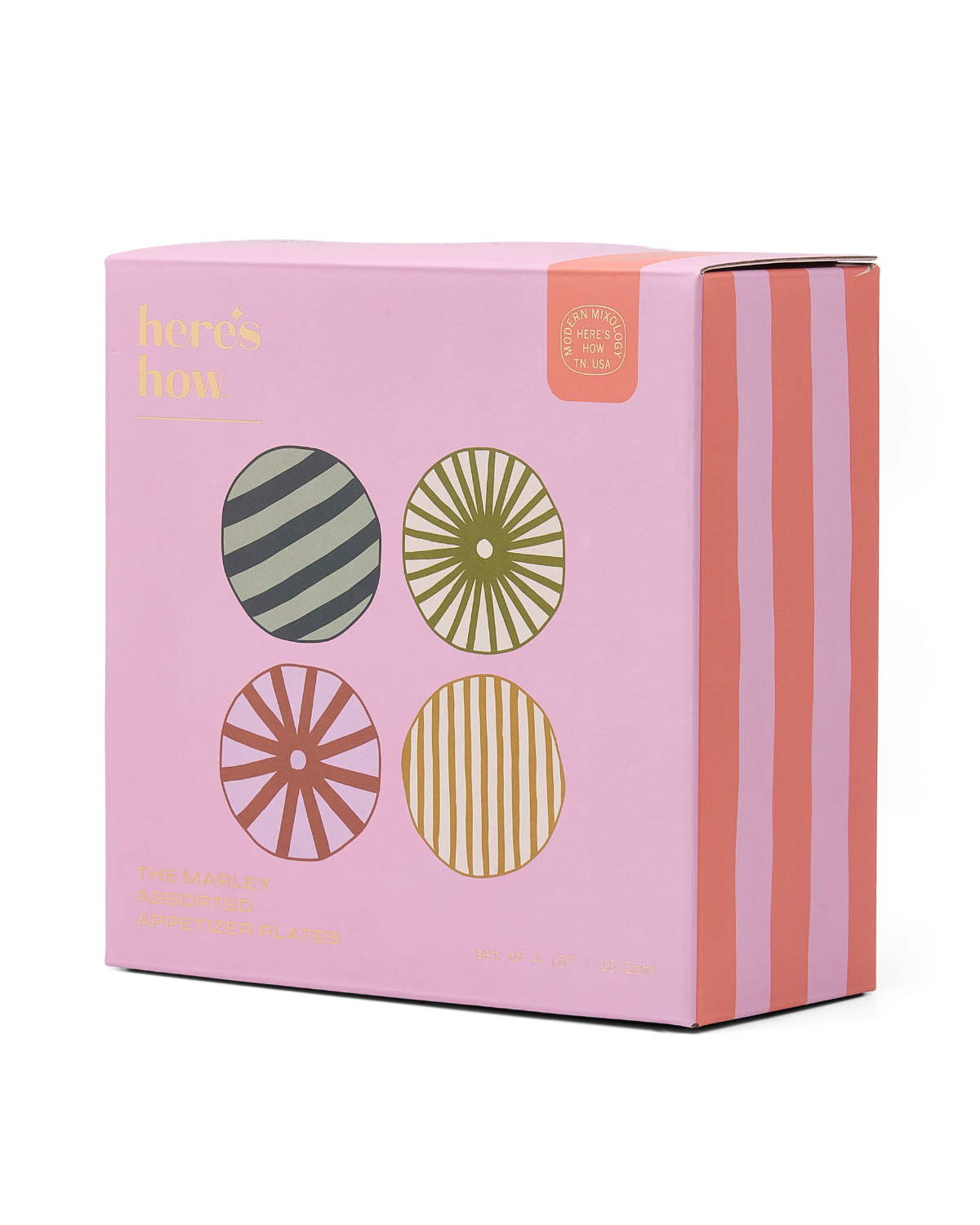 Marley Appetizer Plates – Set van 4 | Stijlvolle keramieken bordjes voor hapjes