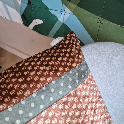 Fluwelen Patchwork Kussen