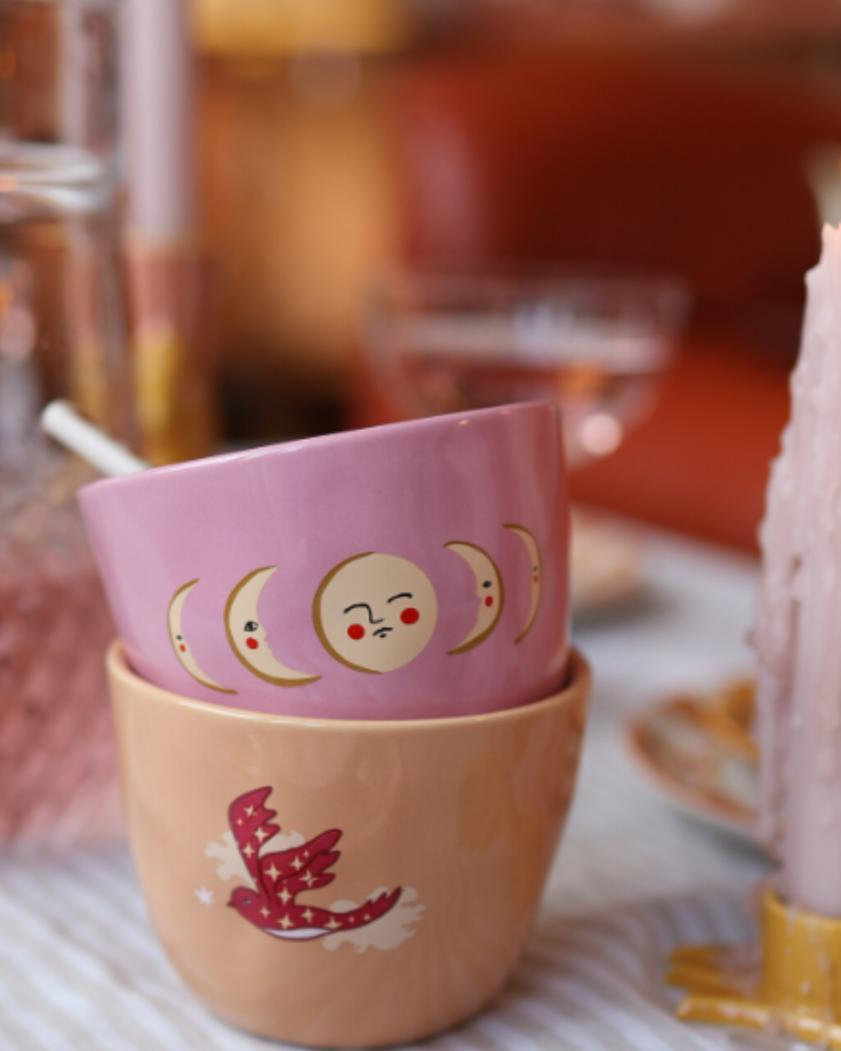 Perzikkleurig Mok Vogel – All the Luck in the World