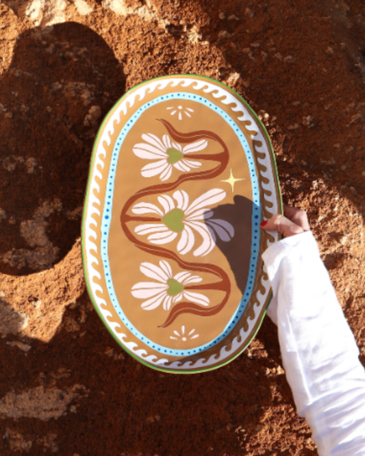 Grote Ovale Schaal met Hartjes – All The Luck In The World