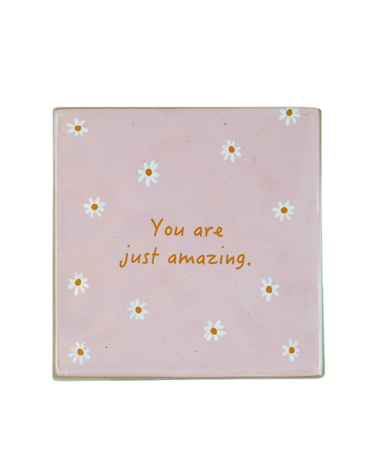 And Nook Tegeltje Keramiek – Madeliefjes & Compliment