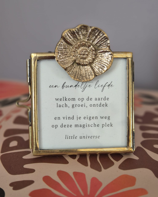 Fotolijstje met gedichtje, woonaccessoire en kraamcadeau voor babykamer