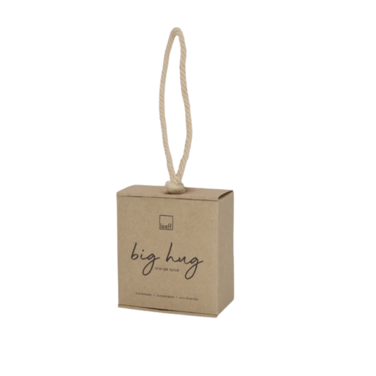 Leeff Orange Spice Zeep met ophangkoord en kraft box - luxe cadeau voor vrouwen Bij Suus