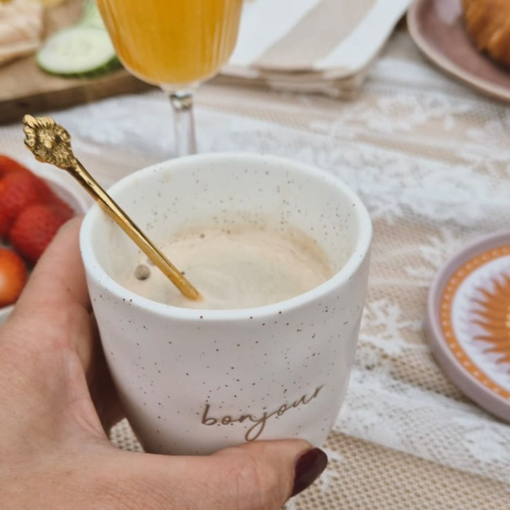 Koffie kopje bonjour van Leeff