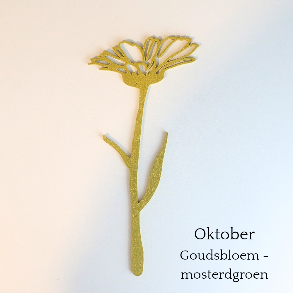 Mosterdgroene levensbloem goudsbloem van Muuss-Joeff