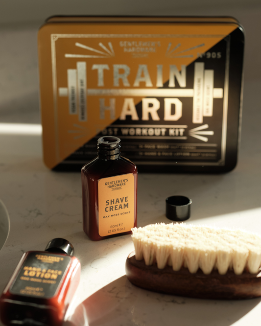 Verzorgingsset voor na het sporten, luxe cadeauset mannen
