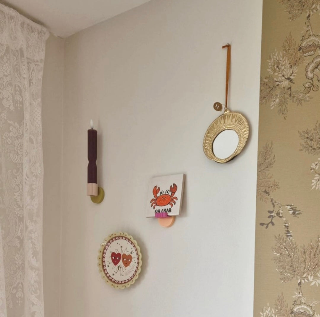 Muus | Joeff galerijwand ledkaars en tegelhouder