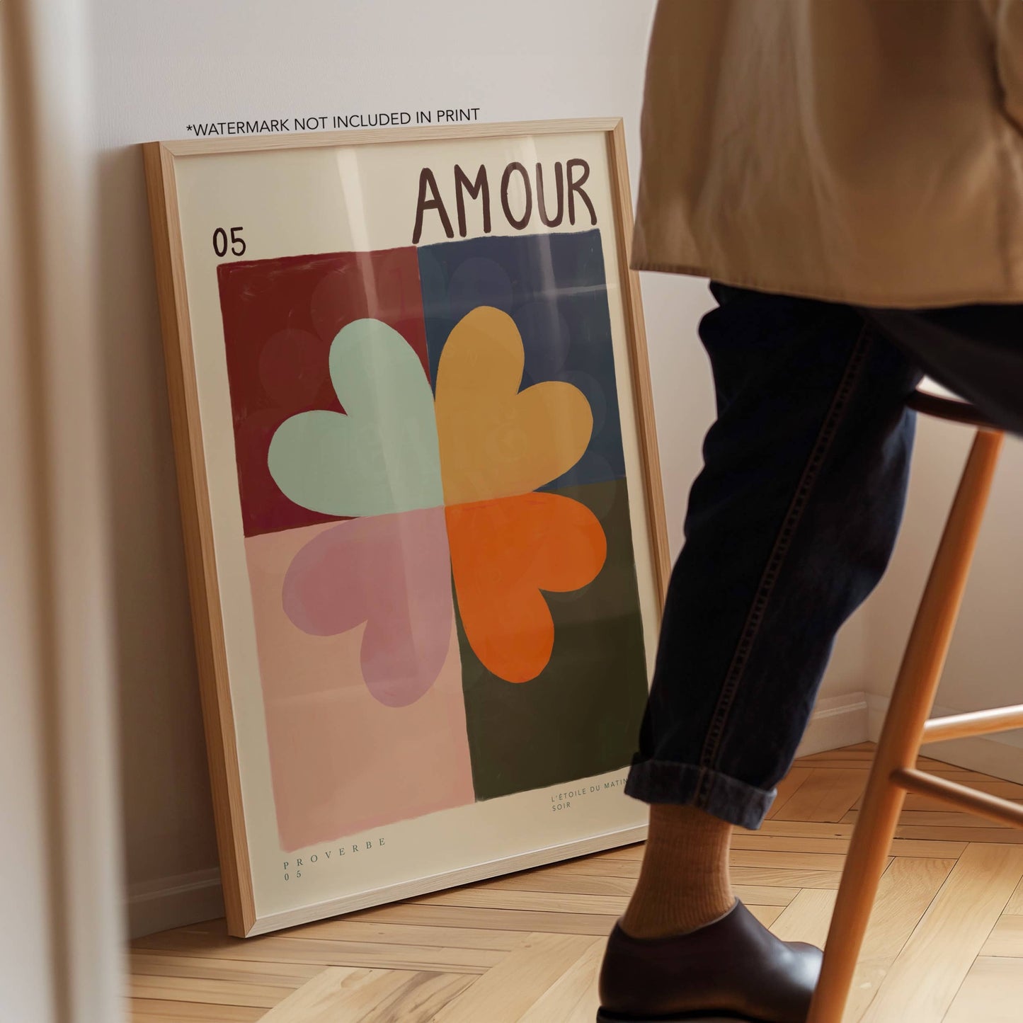 Handgetekende Kunstprint vol Kleur en Warmte A3