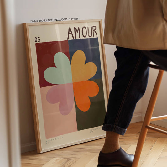 Handgetekende Kunstprint vol Kleur en Warmte A3