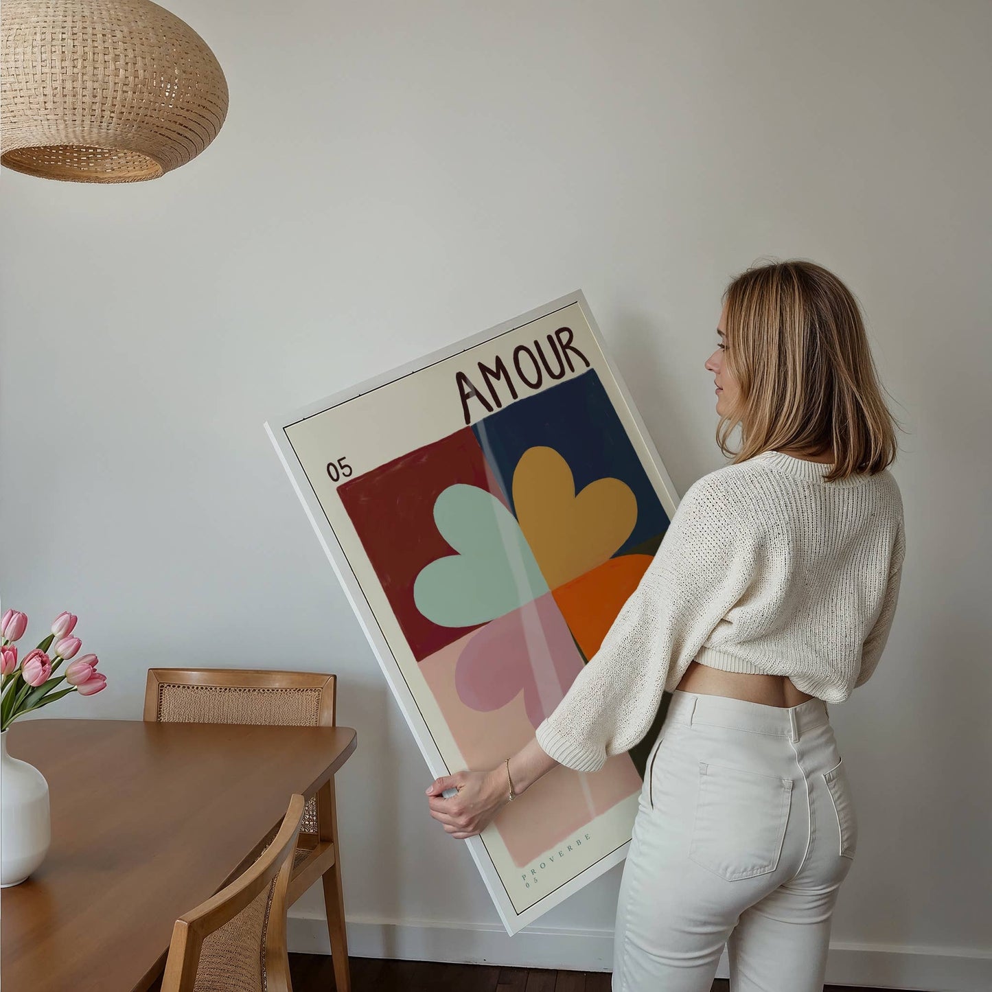 Handgetekende Kunstprint vol Kleur en Warmte A3