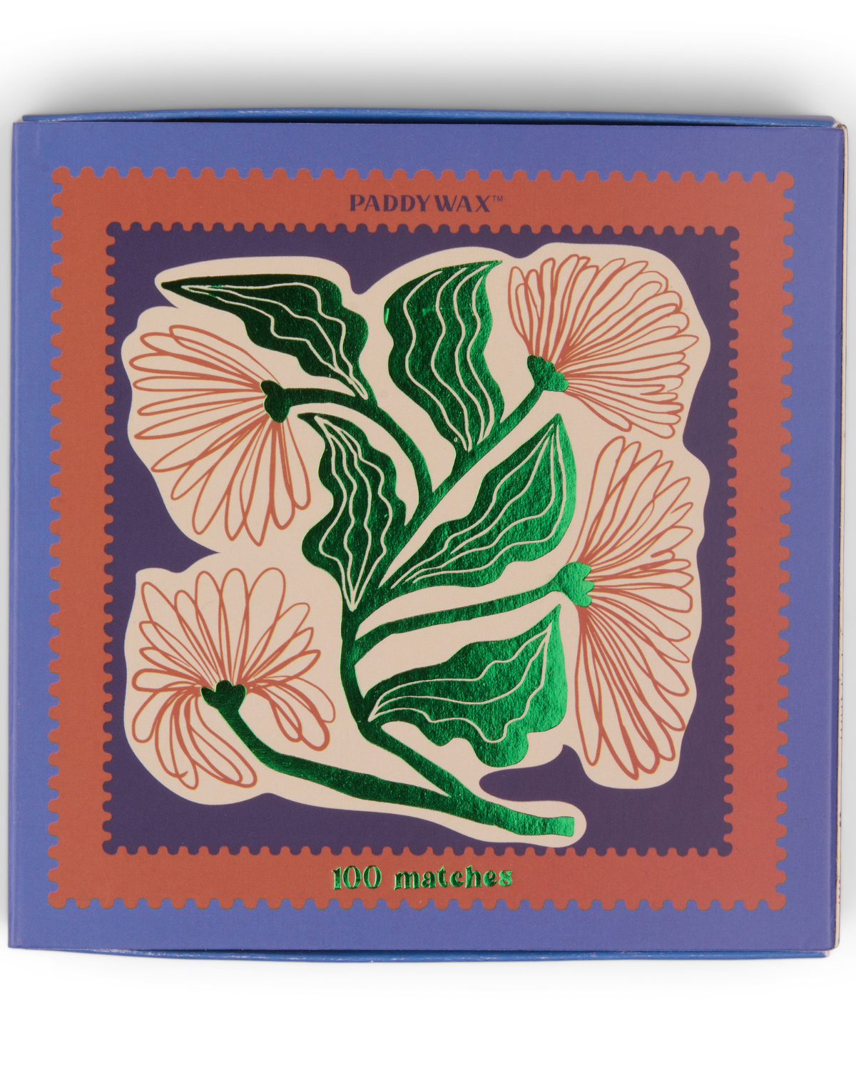 Close-up Jumbo Boxed Matches Floral met gekleurde lucifertips en twee strijkvlakken