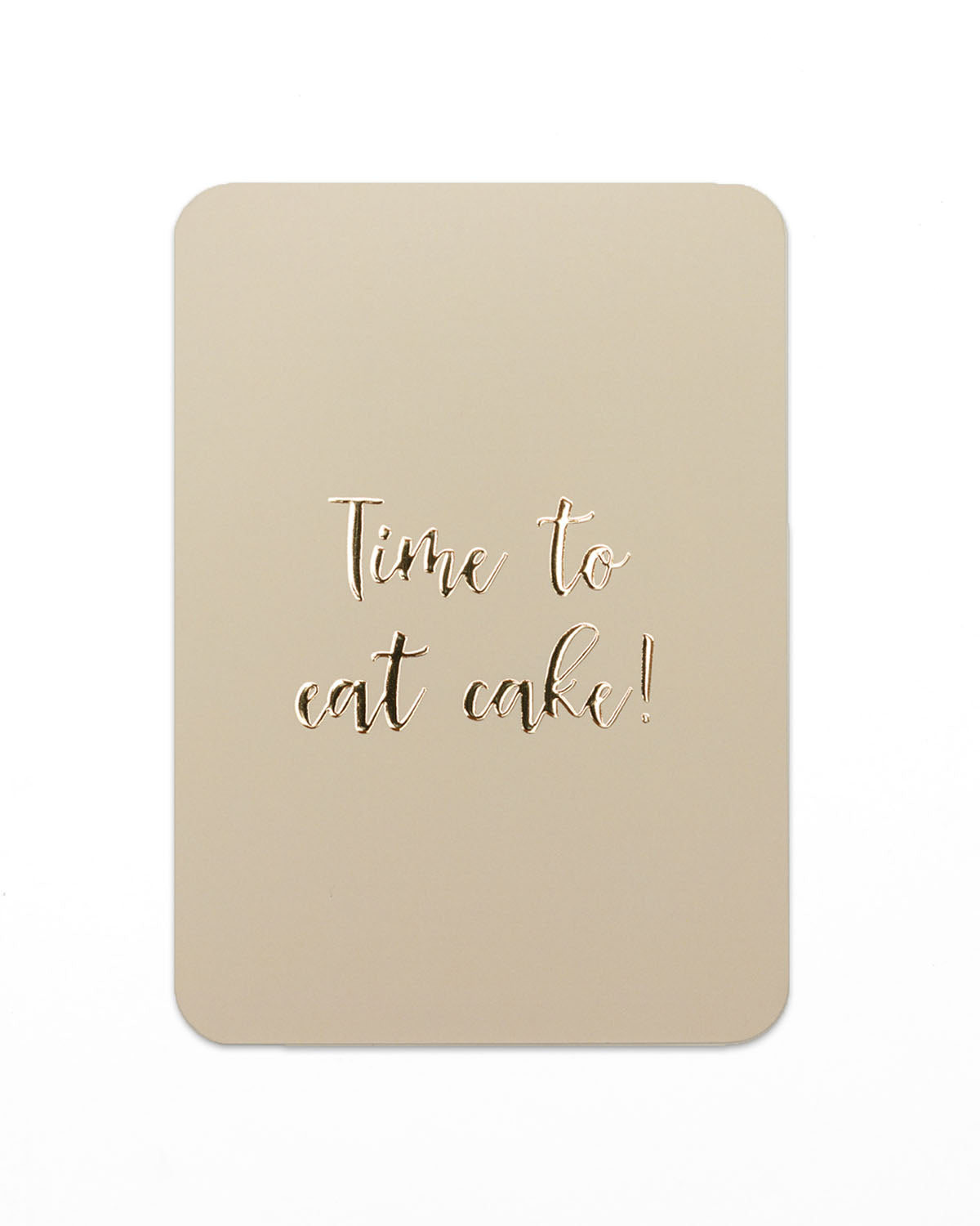 Kaart 'Time to eat cake'
