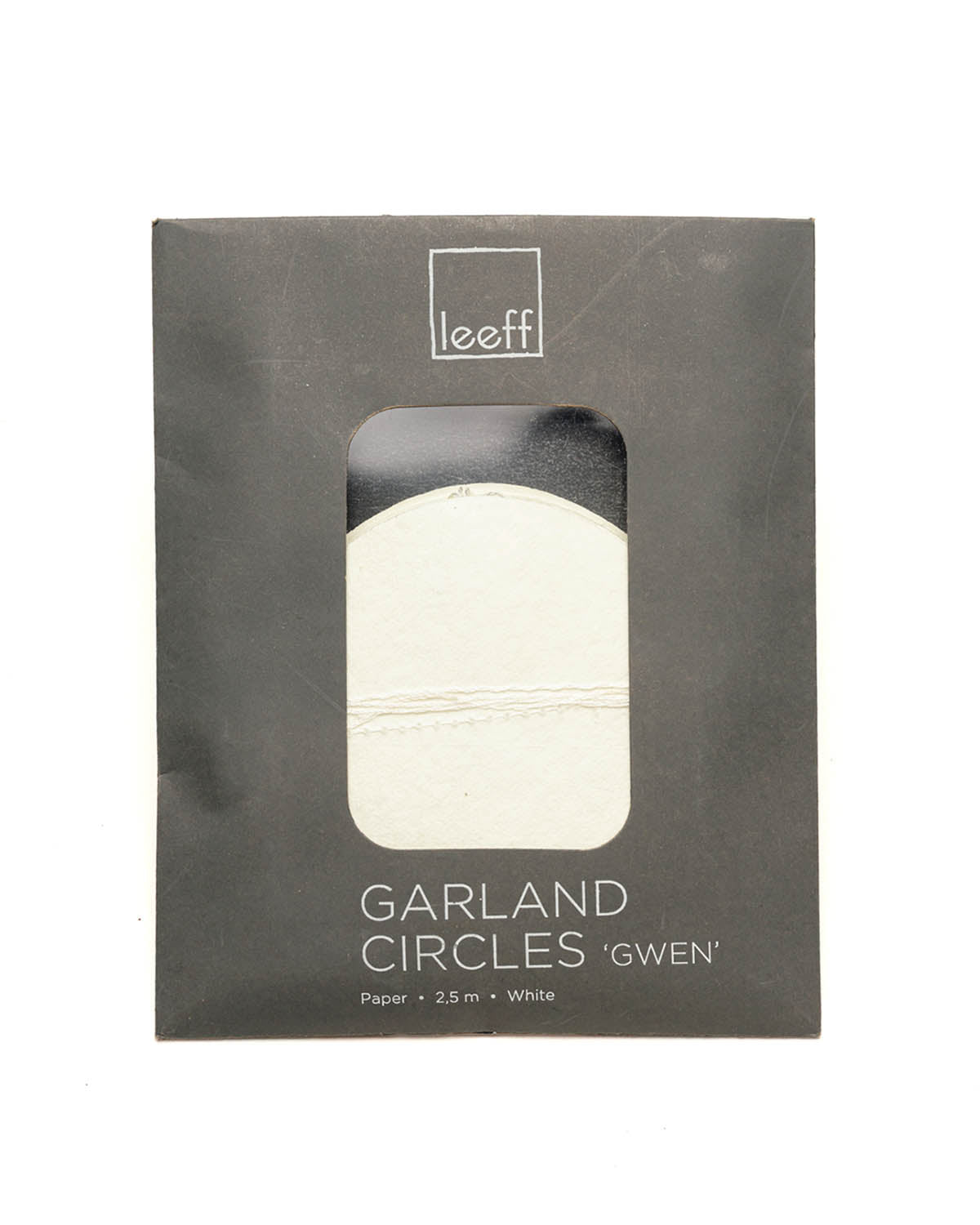 Slinger Gwen cirkels 'Leeff' wit 250cm