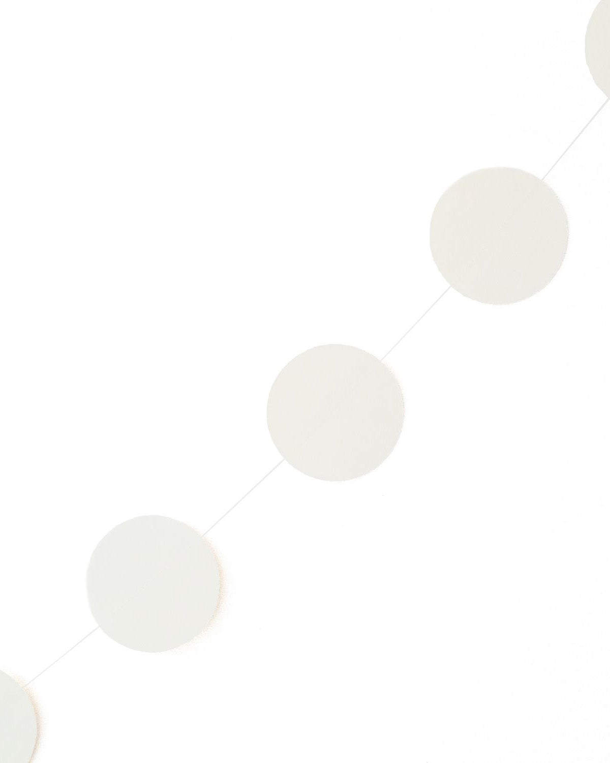 Slinger Gwen cirkels 'Leeff' wit 250cm