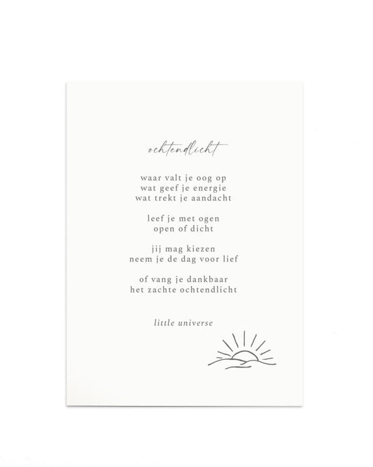 Kaart 'ochtendlicht'