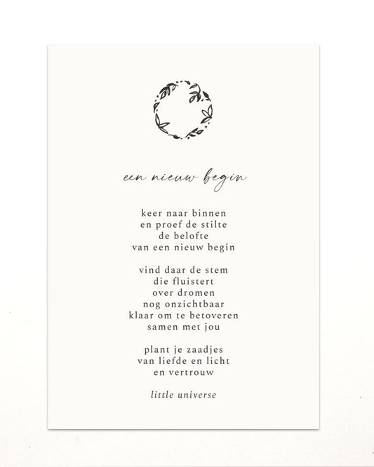 Posters A5 'maangedichten'