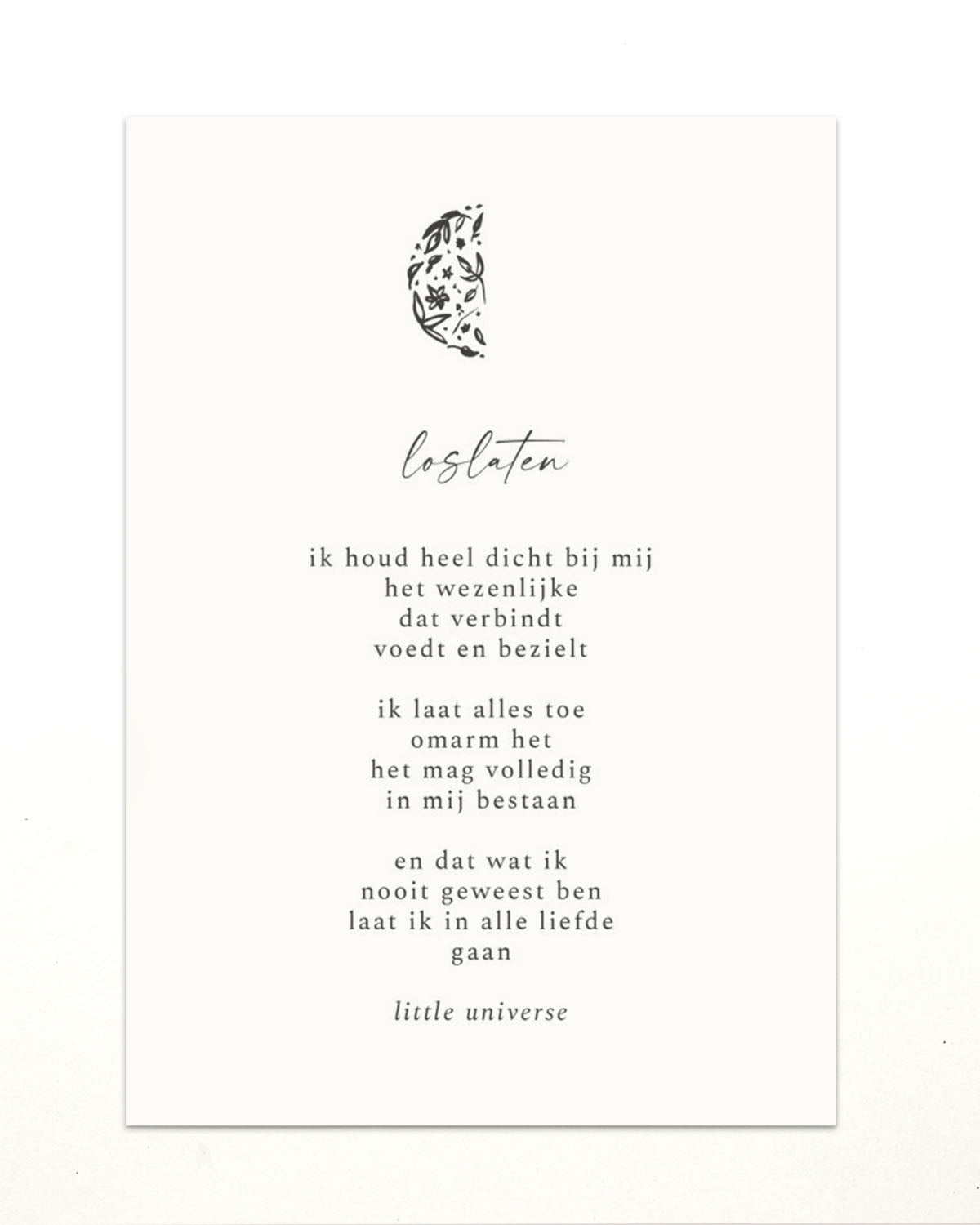 Posters A5 'maangedichten'