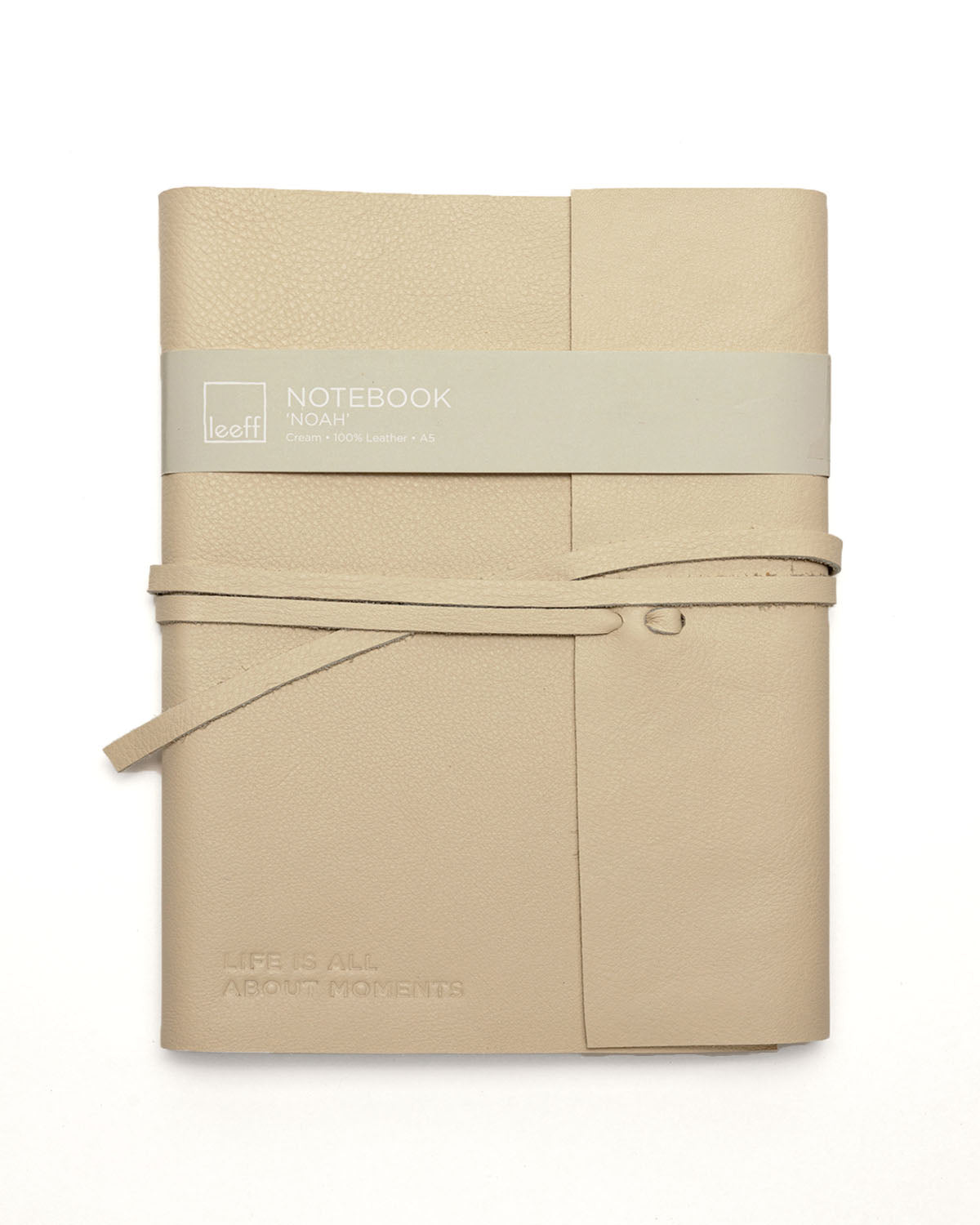 Leren notitieboek Noah 'Leeff' Creme A5