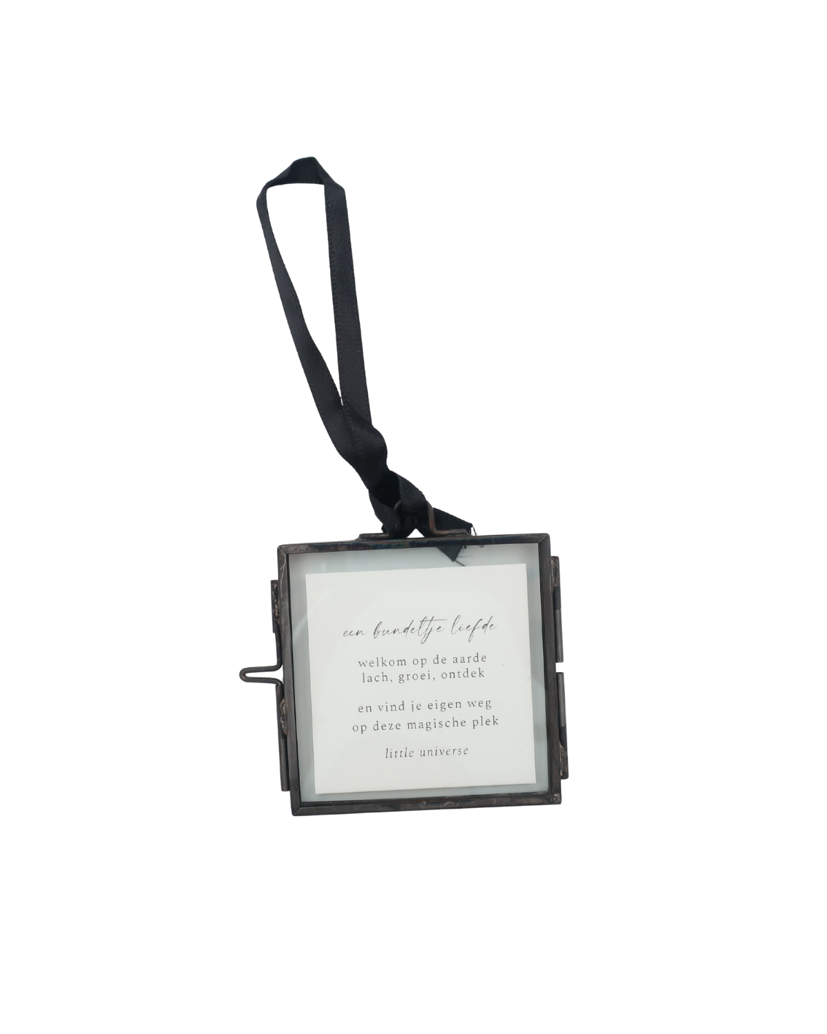 Lijstje - Zwart - 5x5cm