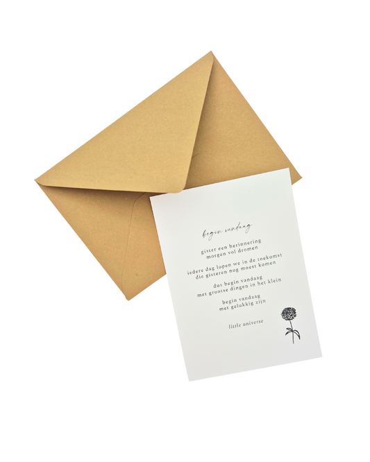 Kaart 'begin vandaag´